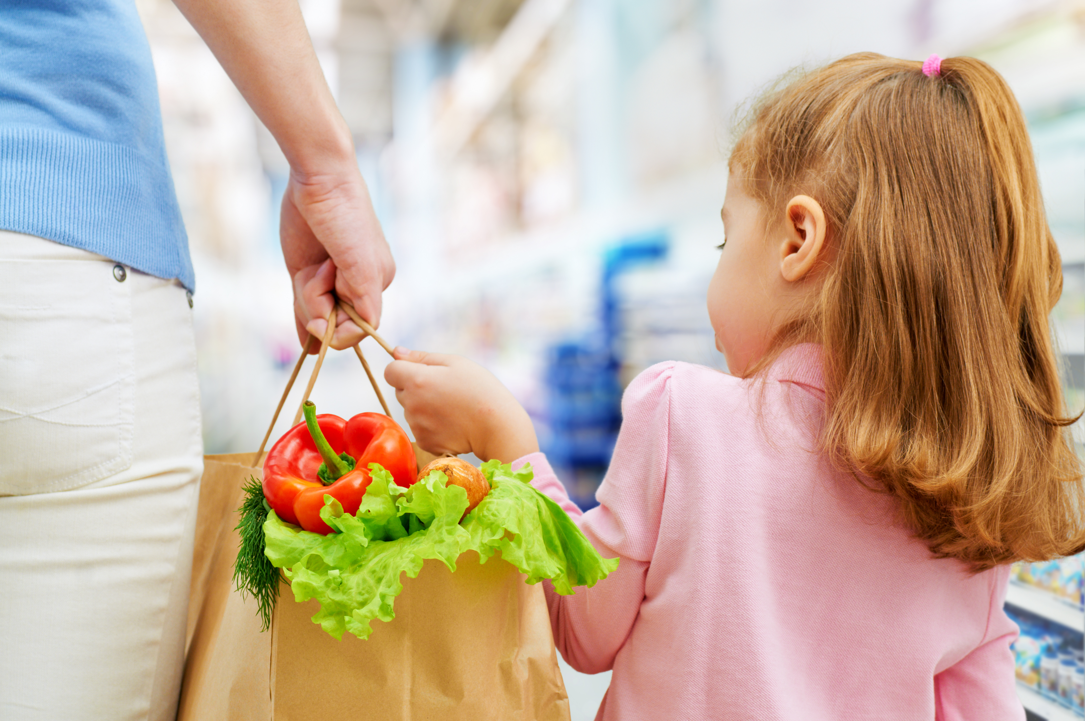 Mother and Daughter Shopping at Food & Nutrition Group